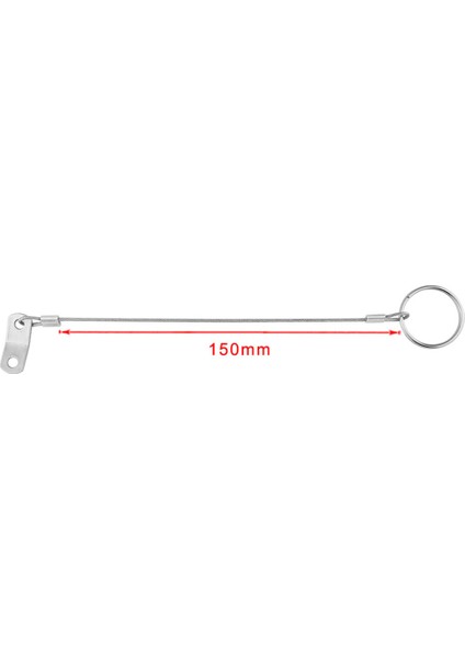 2x Paslanmaz Çelik Tekne Bimini Üst Hızlı Serbest Bırakma Top Pin ile 150MM Kordon (Yurt Dışından)