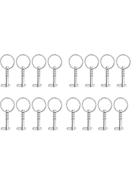 16 x Tekne Bimini Üst Güverte Menteşe Hızlı Yayın Pin 1/4 "paslanmaz Çelik (Yurt Dışından)