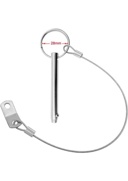 5/16 "kordonlu Tekne Bimini Üst Güverte Menteşe Donanım ile Hızlı Yayın Pin (Yurt Dışından)