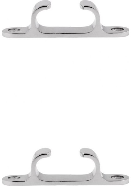 2 Adet Paslanmaz Çelik Hattı Düz ​​fairlead Yay Chock Marine Cleat Yelken (Yurt Dışından)