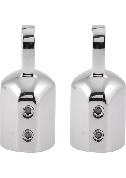 2 x Göz Uç Kapak Bimini Üst Kap Donanım 7/8 "tüp 316 Deniz Paslanmaz Çelik (Yurt Dışından)