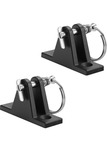 2x Naylon Güverte Menteşe W / Hızlı Yayın Pın ve Halka Tekne Bimini Üst Montaj Için (Yurt Dışından)