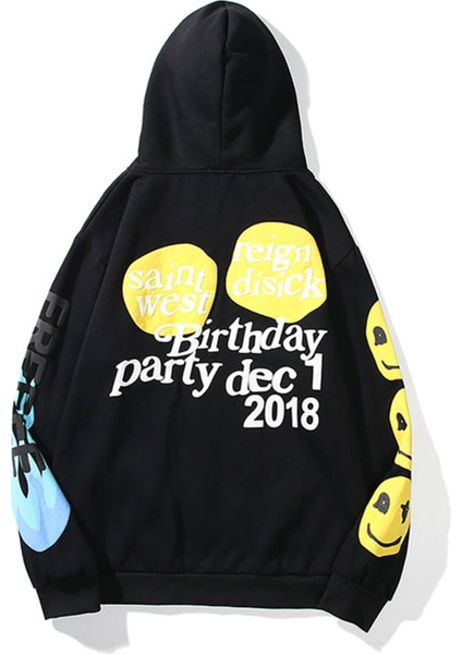 Unisex It's My Birthday Siyah Sweatshirt