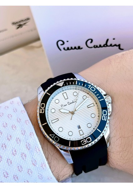 PR.08.CD.1008 Silikon Kordon Erkek Kol Saati 30 mt Su Gecirmez