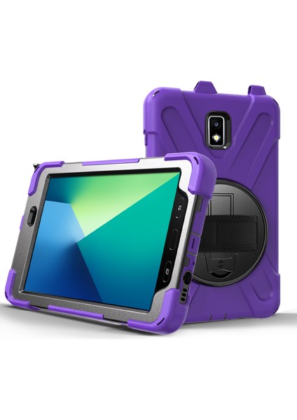 Galaxy Tab A İçin Darbeye Dayanıklı Tablet Kılıfı - Mor (Yurt Dışından) fırsatları