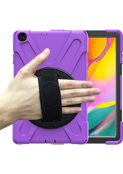 Galaxy Tab A İçin Darbeye Dayanıklı Tablet Kılıfı - Mor (Yurt Dışından)
