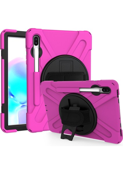 Galaxy Tab S6 İçin Darbeye Dayanıklı Tablet Kılıfı - Pembe (Yurt Dışından)