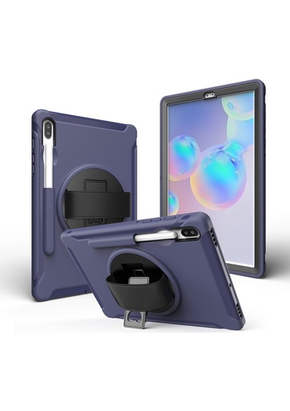 Galaxy Tab S6 İçin Darbeye Dayanıklı Tablet Kılıfı - Koyu Mavi (Yurt Dışından)