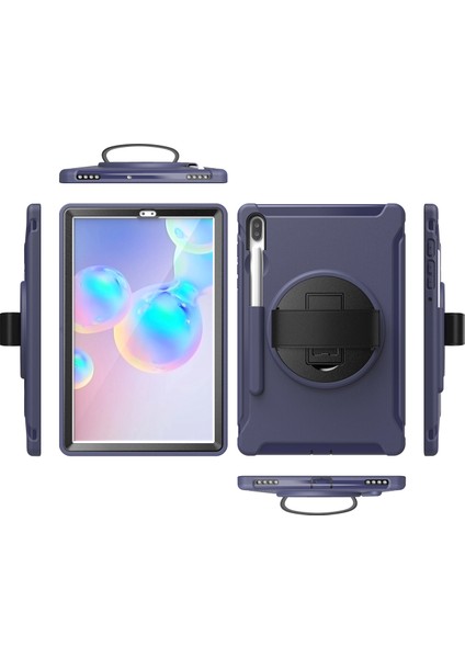 Galaxy Tab S6 İçin Darbeye Dayanıklı Tablet Kılıfı - Koyu Mavi (Yurt Dışından) fiyatları