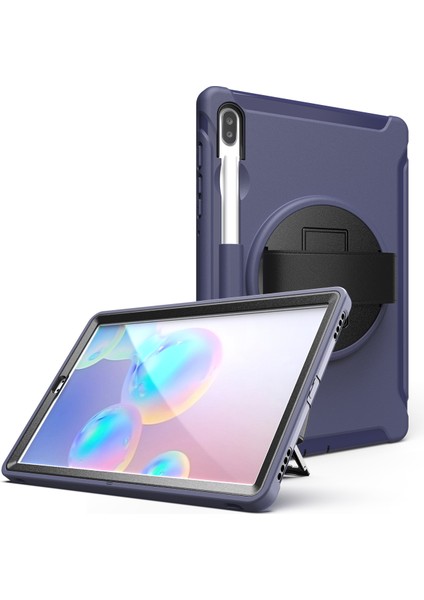 Galaxy Tab S6 İçin Darbeye Dayanıklı Tablet Kılıfı - Koyu Mavi (Yurt Dışından) fırsatları