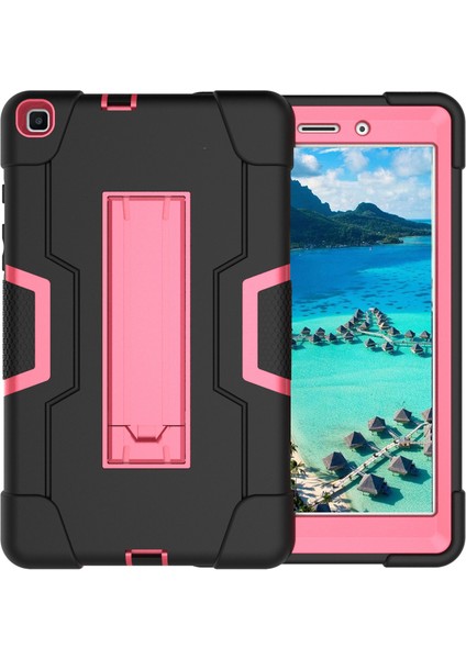 Galaxy Tab A İçin Darbeye Dayanıklı Tablet Kılıfı - Siyah - Pembe (Yurt Dışından)
