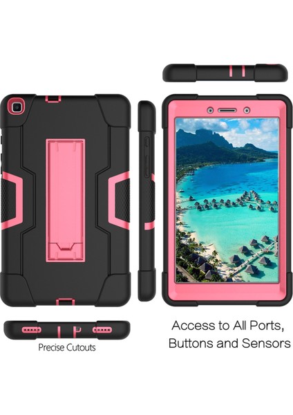 Galaxy Tab A İçin Darbeye Dayanıklı Tablet Kılıfı - Siyah - Pembe (Yurt Dışından) indirimleri