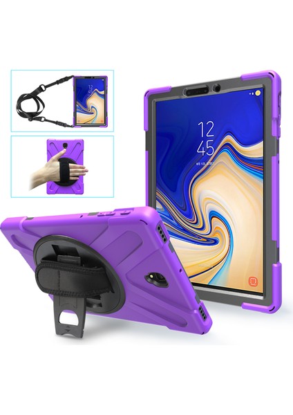 Galaxy Tab S4 İçin Darbeye Dayanıklı Tablet Kılıfı - Mor (Yurt Dışından)