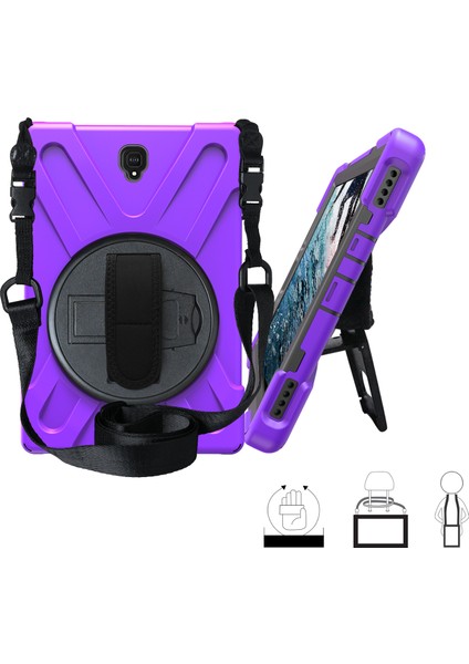Galaxy Tab S4 İçin Darbeye Dayanıklı Tablet Kılıfı - Mor (Yurt Dışından) fiyatları