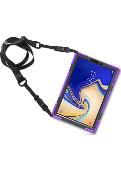 Galaxy Tab S4 İçin Darbeye Dayanıklı Tablet Kılıfı - Mor (Yurt Dışından) fırsatları