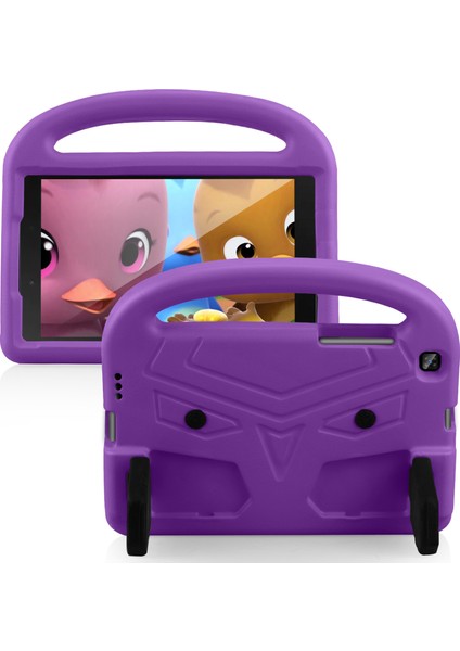 Galaxy Tab A İçin Darbeye Dayanıklı Tablet Kılıfı - Mor (Yurt Dışından)