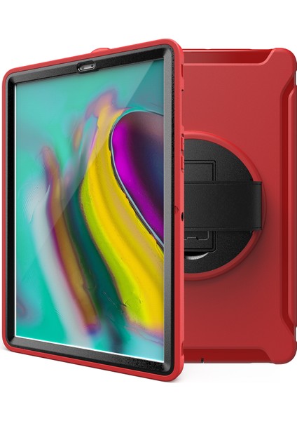 Galaxy Tab S5E İçin Darbeye Dayanıklı Tablet Kılıfı - Kırmızı (Yurt Dışından) fırsatları