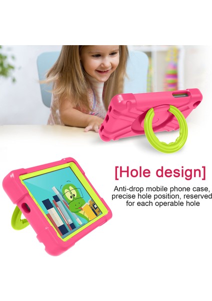 Galaxy Tab A İçin Darbeye Dayanıklı Tablet Kılıfı - Pembe - Yeşil (Yurt Dışından) indirimleri