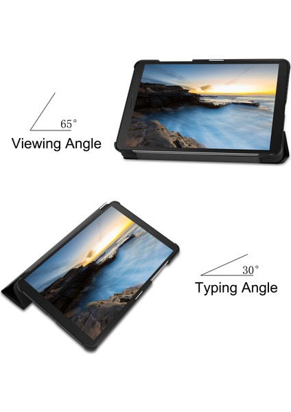 Galaxy Tab A İçin Darbeye Dayanıklı Tablet Kılıfı - Siyah (Yurt Dışından) fırsatları