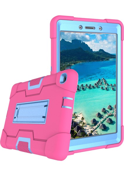Galaxy Tab A İçin Darbeye Dayanıklı Tablet Kılıfı - Pembe - Mavi (Yurt Dışından) fiyatları