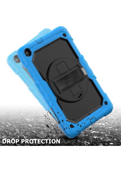 Galaxy Tab A İçin Darbeye Dayanıklı Tablet Kılıfı - Mavi - Siyah (Yurt Dışından) fiyatları