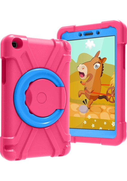 Galaxy Tab A İçin Darbeye Dayanıklı Tablet Kılıfı - Pembe - Mavi (Yurt Dışından)