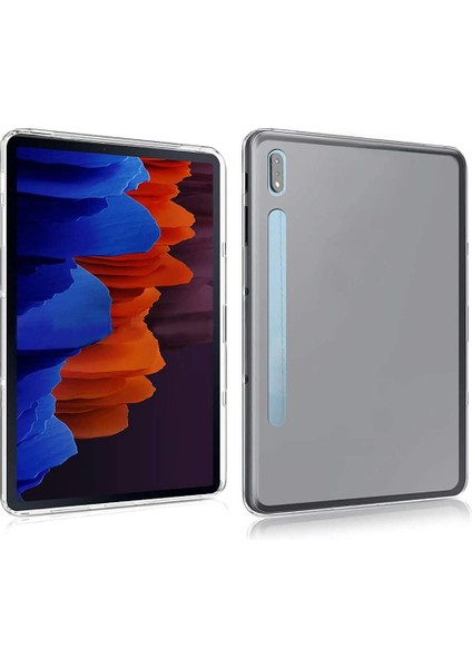 Galaxy Tab S7 Plus İçin Tablet Kılıfı - Şeffaf (Yurt Dışından)