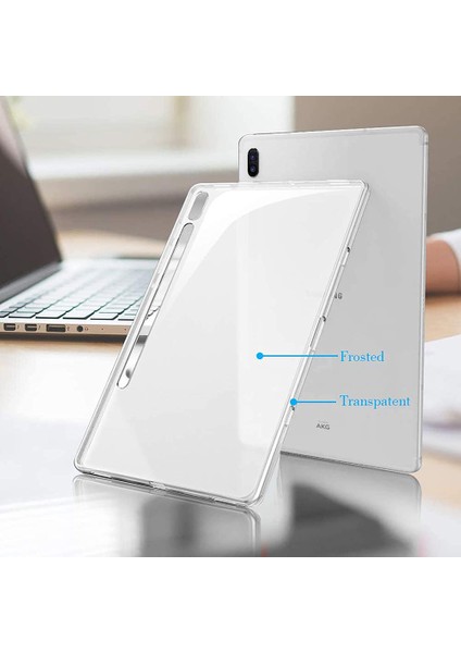 Galaxy Tab S7 Plus İçin Tablet Kılıfı - Şeffaf (Yurt Dışından)
