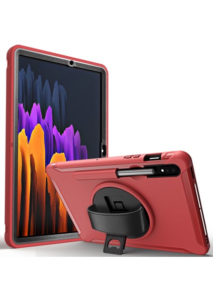 Galaxy Tab S7 İçin Tablet Kılıfı - Kırmızı (Yurt Dışından)