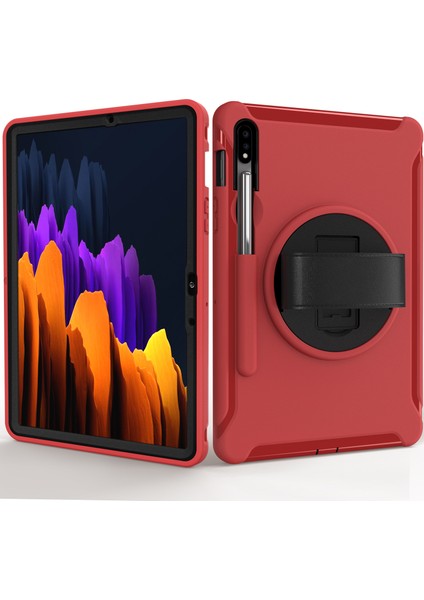 Galaxy Tab S7 İçin Tablet Kılıfı - Kırmızı (Yurt Dışından) modelleri