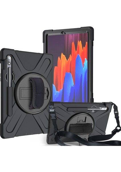 Galaxy Tab S7 İçin Tablet Kılıfı - Siyah (Yurt Dışından)