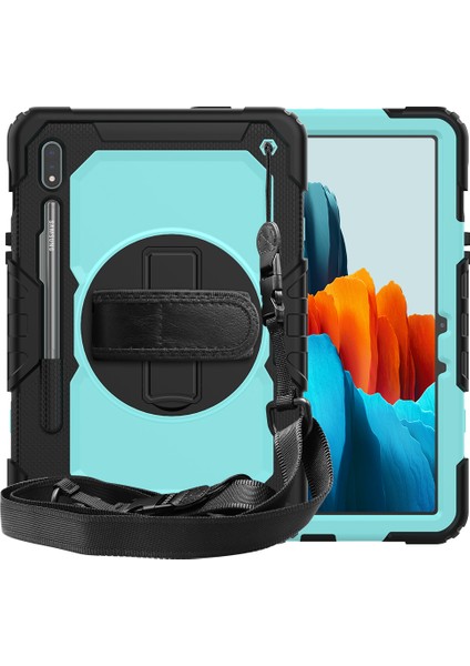 Galaxy Tab S7 İçin Tablet Kılıfı - Mavi - Siyah (Yurt Dışından) fiyatları