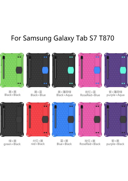 Galaxy Tab S7 İçin Tablet Kılıfı - Siyah (Yurt Dışından)