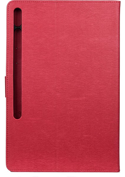 Galaxy Tab S7 Plus İçin Tablet Kılıfı - Kırmızı (Yurt Dışından) modelleri