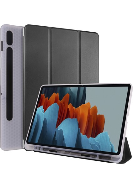 Galaxy Tab S7 İçin Tablet Kılıfı - Siyah (Yurt Dışından)