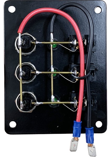 3 Anahtarlı Switch Panel Kontrol Paneli Dikey İzolesiz 12/24V