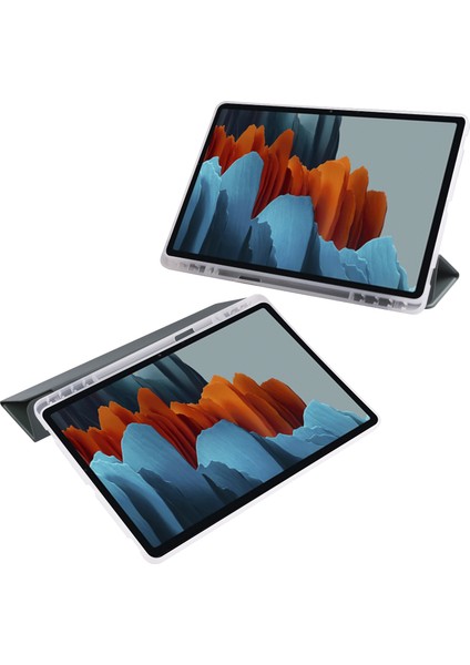 Galaxy Tab S7 Plus İçin Tablet Kılıfı - Yeşil (Yurt Dışından)