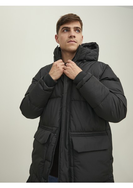 Kapüsonlu Uzun Puffer Mont-12215143 fırsatları