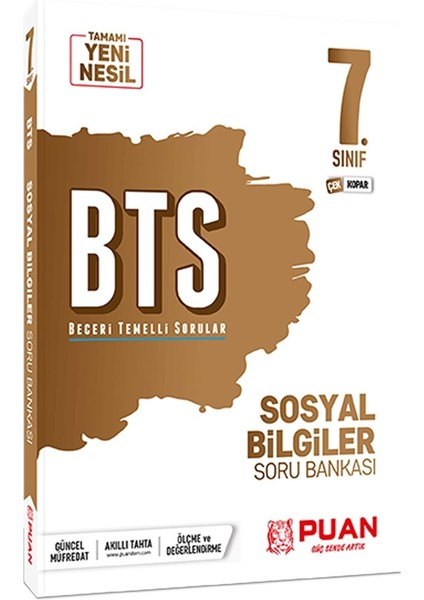 7. Sınıf Sosyal Bilgiler BTS Beceri Temelli Soru Bankası (Ciltli)