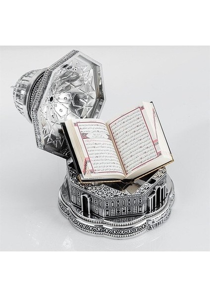 Kubbetüs Sahra Kuran Kabı Büyük Boy - Gümüş Renk 20 x 23 cm fiyatları