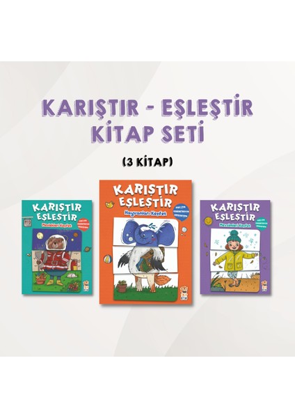 Karıştır Eşleştir Kitap Seti (3 Kitap)