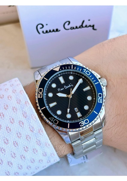 PR.02.CD.1002 Çelik Kordon Erkek Kol Saati 30 mt Su Gecirmez