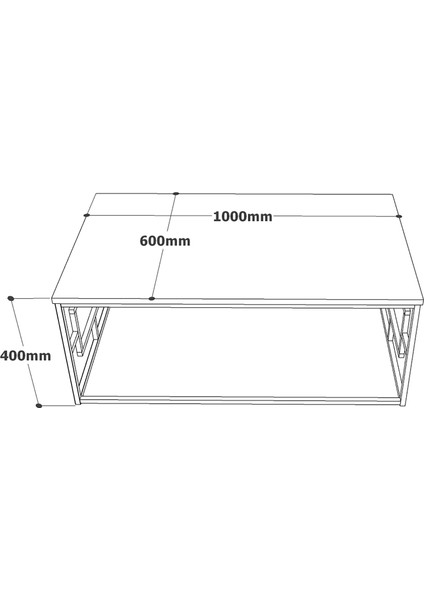 Voyage Gold Metal Orta Sehpa Mermer Desen VG12-GE fiyatları