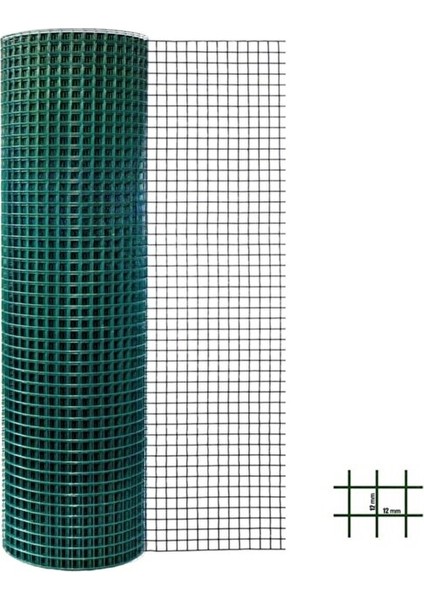 Puntalı Tel Pvc Kaplı Tel 12X12MM 150 cm 25MT