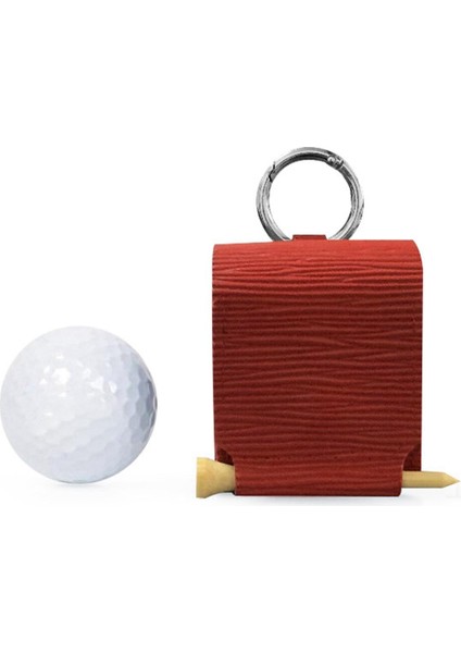 Golf Top Çanta ile Döngü Tokası Dayanıklı Pratik Portatif Kare Aile Kırmızı (Yurt Dışından)