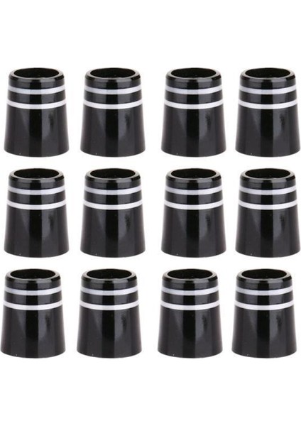 2X12PCS Golf Demir Ferrules Konik Ucu Demir Kama Boyutu .355 Uç Kapaklar Siyah 2 Pcs (Yurt Dışından)