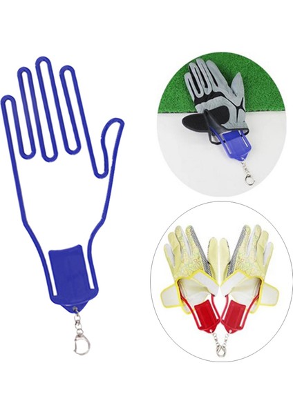 Eldiven Destek Çerçeve Kaleci Kurutma Rafı Tutucu Golfçü Golf Eldivenleri Mavi (Yurt Dışından) modelleri