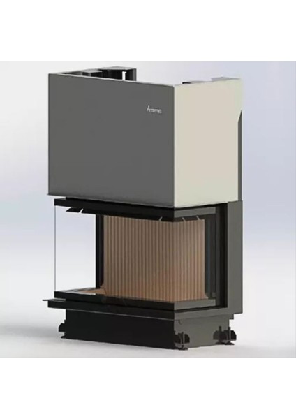 Crystal 80 Eco 3 Tarafı Açık Ithal Şömine Haznesi
