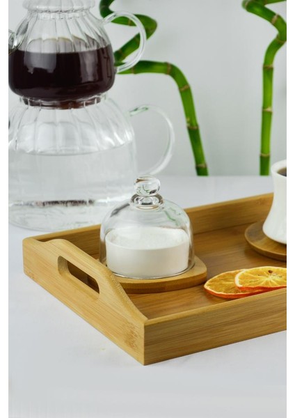 Bambu Kulplu Sunum Tepsisi Dikdörtgen 36X23 fırsatları