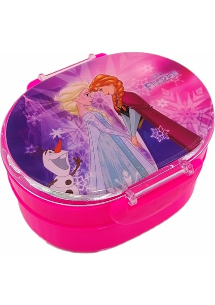 Lisanslı Frozen Pembe Cars Yemek Seti